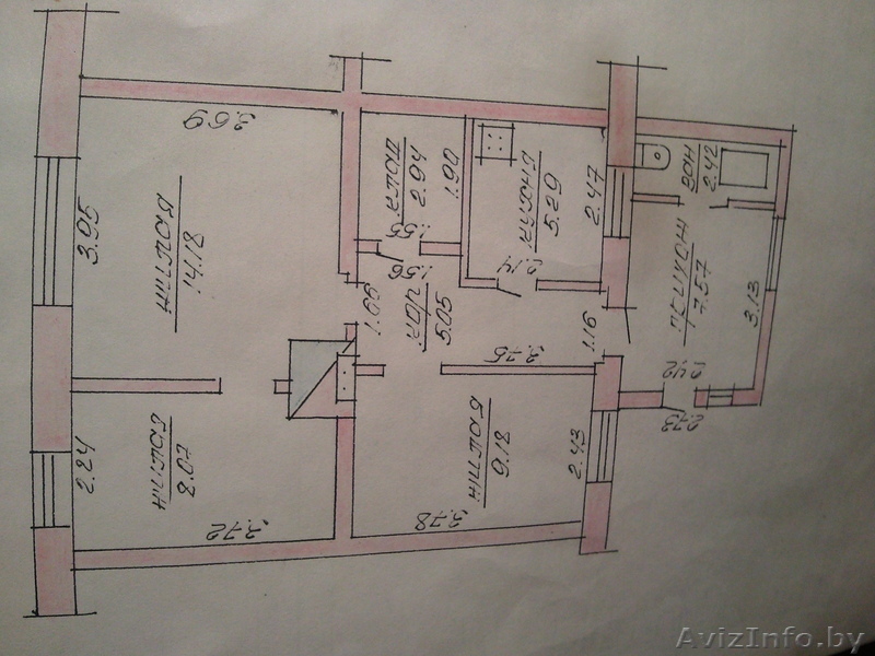 Продается в Орше Трех комнатная квартира в 4-х квартирном доме - Изображение #1, Объявление #44244