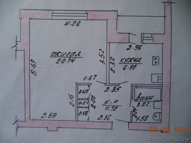 1.5 комнатная Льнокомбинат - Изображение #1, Объявление #1050678