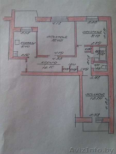 Продам квартиру в Орше трехкомнатную по мира 61 - Изображение #1, Объявление #1390432